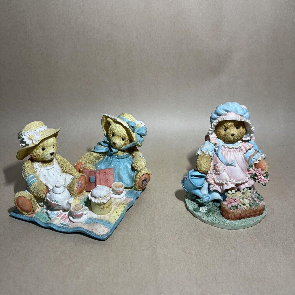 2 VTG Cherished Teddies Figurines 1992 #911747, 1993 #626074  About‎ Friendship